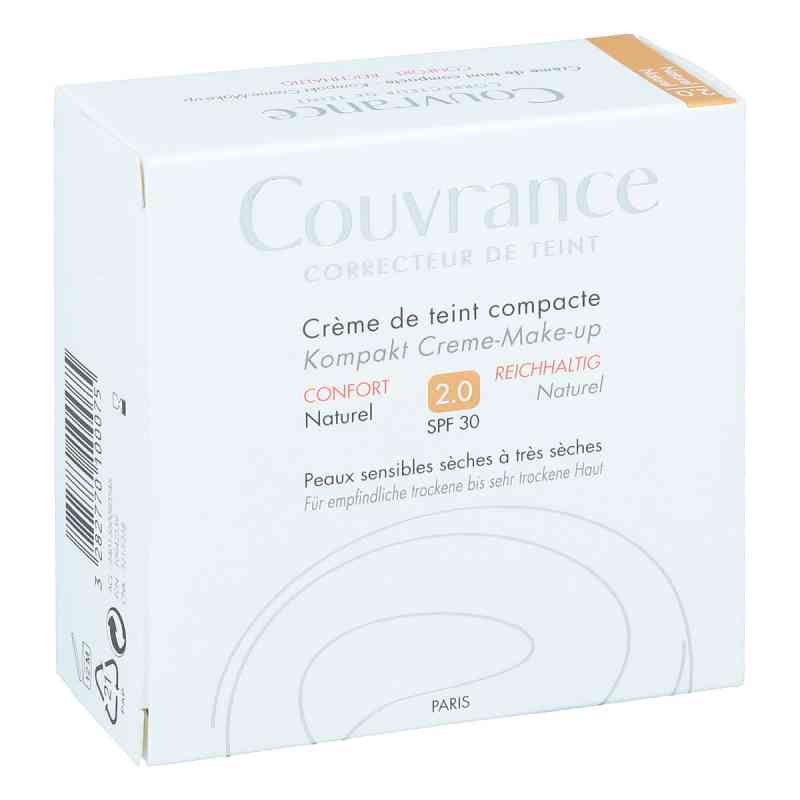 Avene Couvrance Kompakt Cr.-make-up reich.nat.2.0 10 g von PIERRE FABRE DERMO KOSMETIK Gm PZN 10942559