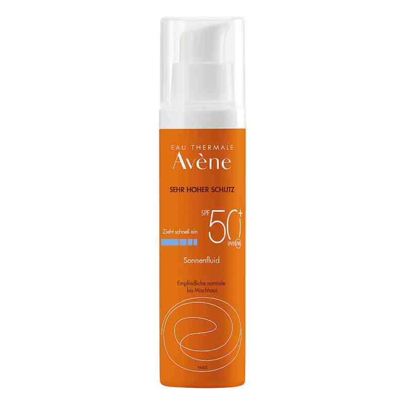 Avene Sunsitive Sonnenfluid Spf 50+ 50 ml von PIERRE FABRE DERMO KOSMETIK Gm PZN 13168250