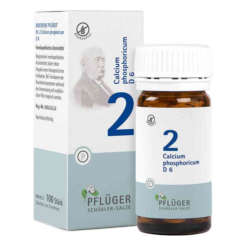 Biochemie Pflüger 2 Calcium phosphoricum D6 Tabletten 100 stk von A.Pflüger GmbH & Co. KG PZN 06318772