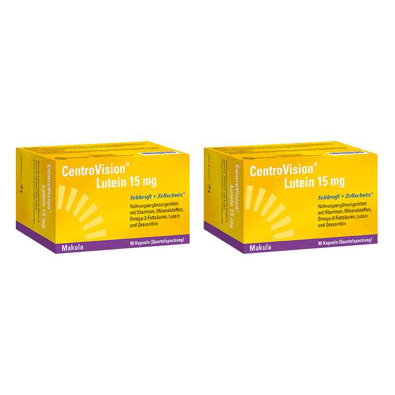 Centrovision Lutein forte Omega 3 Kapseln 2X90 stk von OmniVision GmbH PZN 08100519