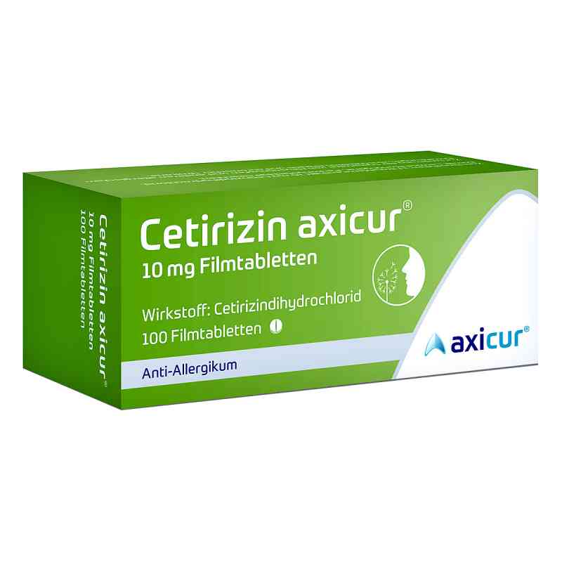 Cetirizin axicur 10 mg Filmtabletten 100 stk von axicorp Pharma GmbH PZN 14293520