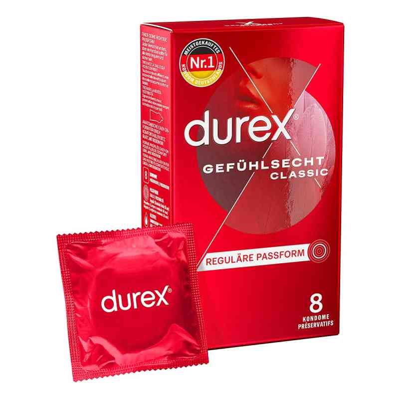 Durex Gefühlsecht Kondome 8 stk von Reckitt Benckiser Deutschland PZN 10404856