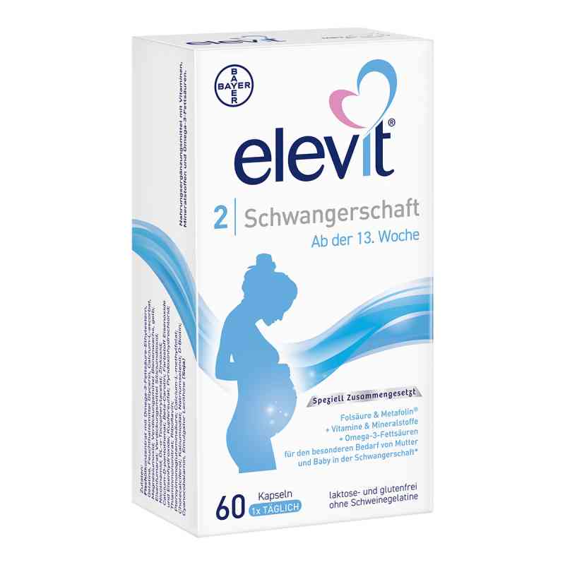 Elevit 2 Schwangerschaft Weichkapseln 60 stk von Bayer Vital GmbH PZN 11865950