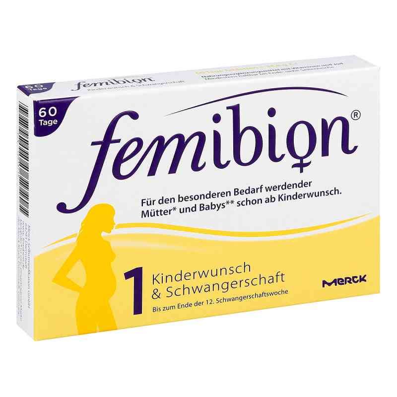Femibion Schwangerschaft 1 D3+800 [my]g Folat Tabl 60 stk von Merck Selbstmedikation GmbH PZN 10933715