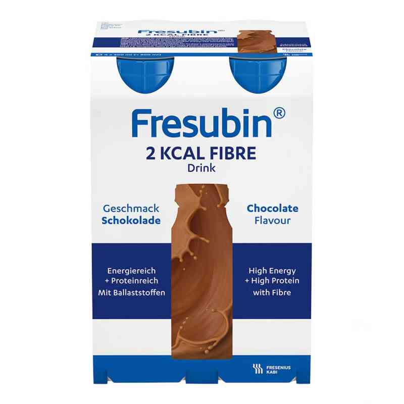 Fresubin 2 kcal fibre Drink Schokolade Trinkflasche 4X200 ml von Fresenius Kabi Deutschland Gmb PZN 00063762