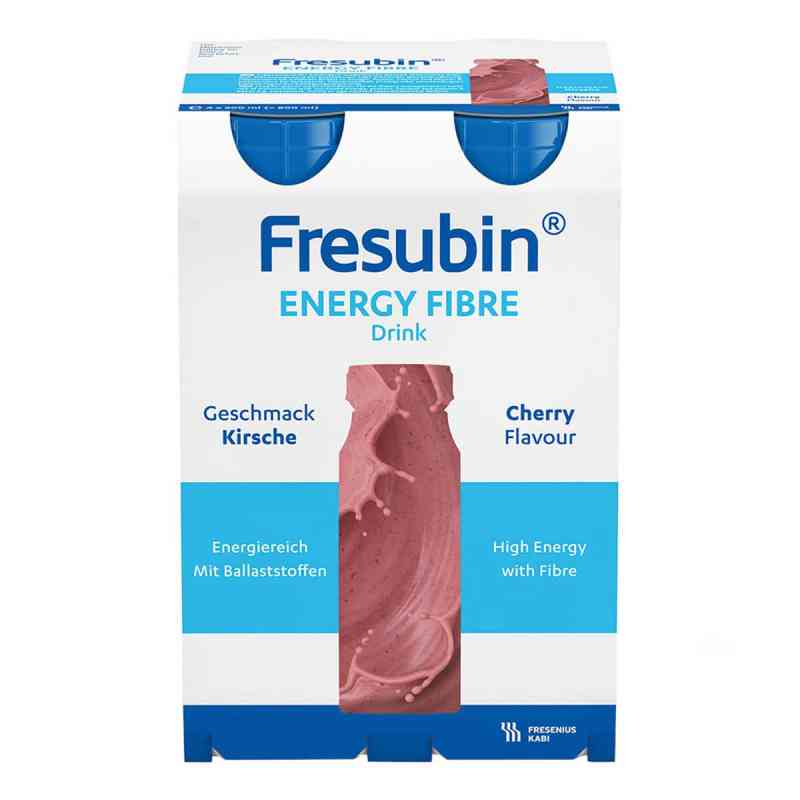 Fresubin Energy Fibre Drink Kirsche Trinkflasche 4X200 ml von Fresenius Kabi Deutschland Gmb PZN 00063756