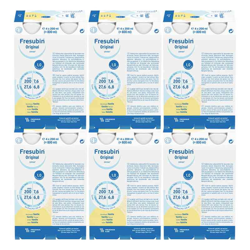 Fresubin Original Drink Vanille Trinkflasche 24x200 ml von Fresenius Kabi Deutschland Gmb PZN 08100386