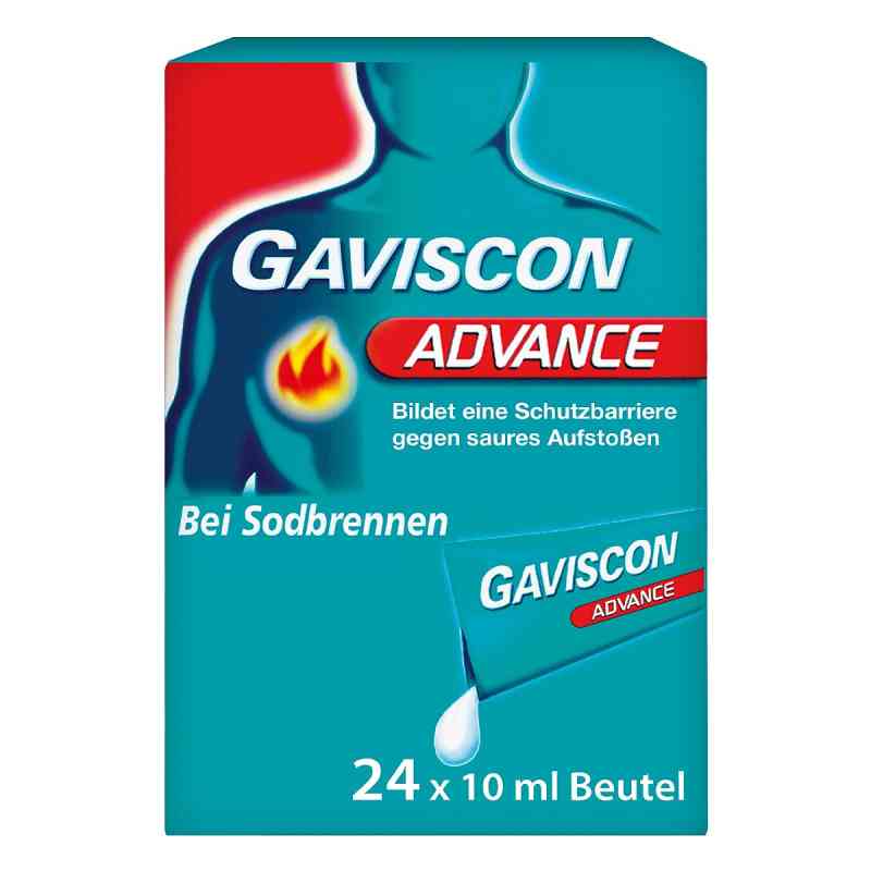 Gaviscon Advance Pfefferminz 1000mg/200mg Dosierbeutel 24X10 ml von Reckitt Benckiser Deutschland PZN 02240777