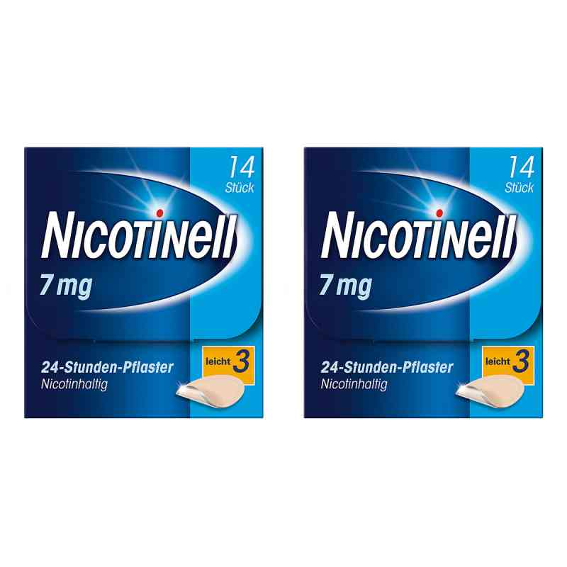 Nicotinell Paket 7 mg (ehemals 17,5 mg) 24-Stunden-Pflaster 2x14 stk von GlaxoSmithKline Consumer Healt PZN 08130247