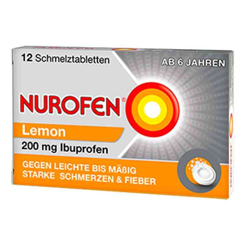 Nurofen 200mg Lemon 12 stk von Reckitt Benckiser Deutschland PZN 02547582