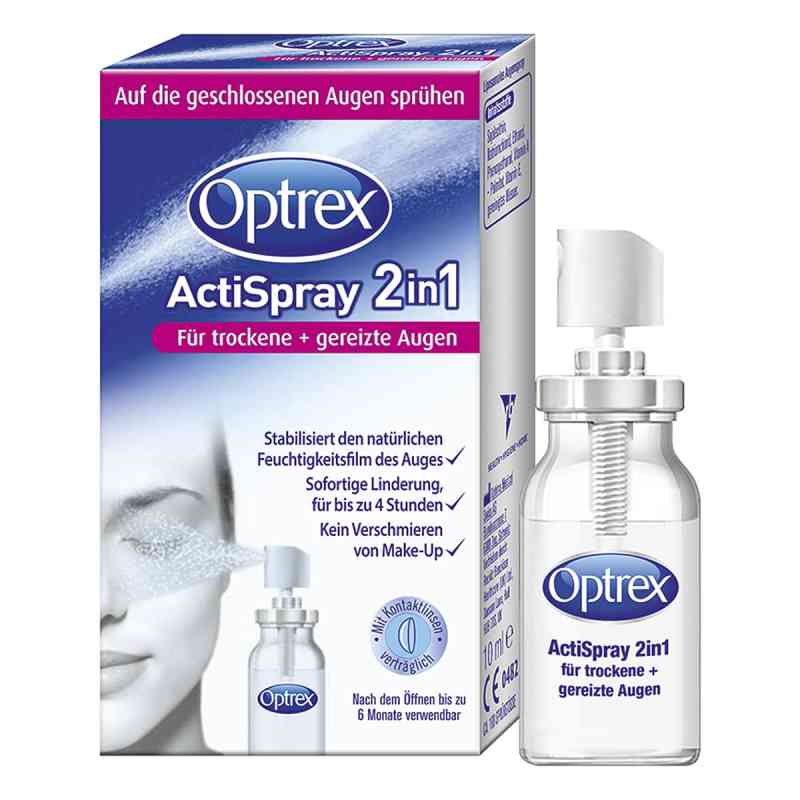 Optrex Actispray 2in1 für trockene+gereizte Augen 10 ml von Reckitt Benckiser Deutschland PZN 10822217