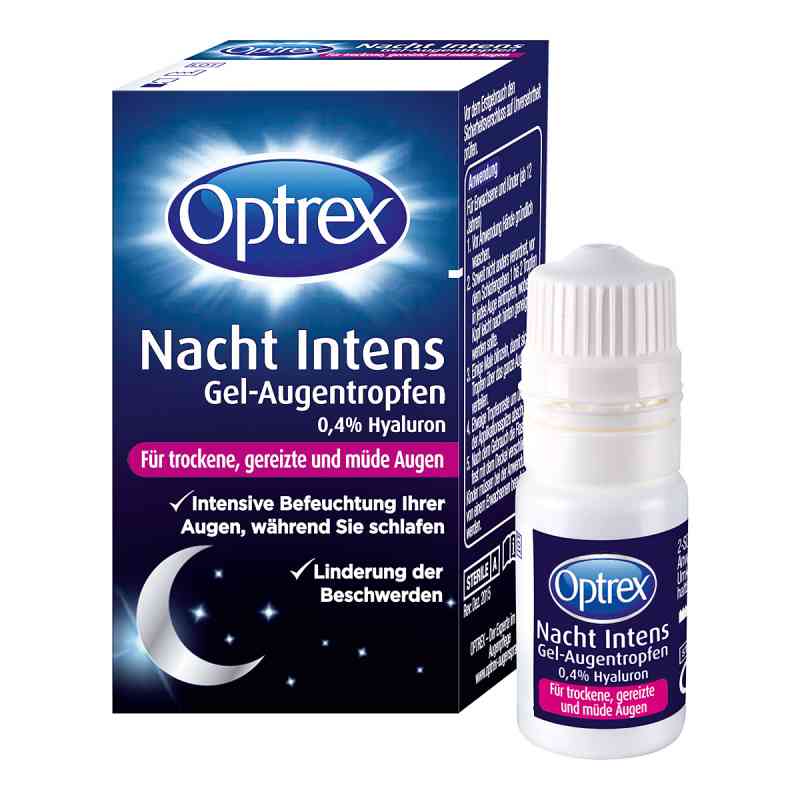 Optrex Nacht Intens Gel-Augentropfen 0,4% Hyaluron 10 ml von Reckitt Benckiser Deutschland PZN 12371032