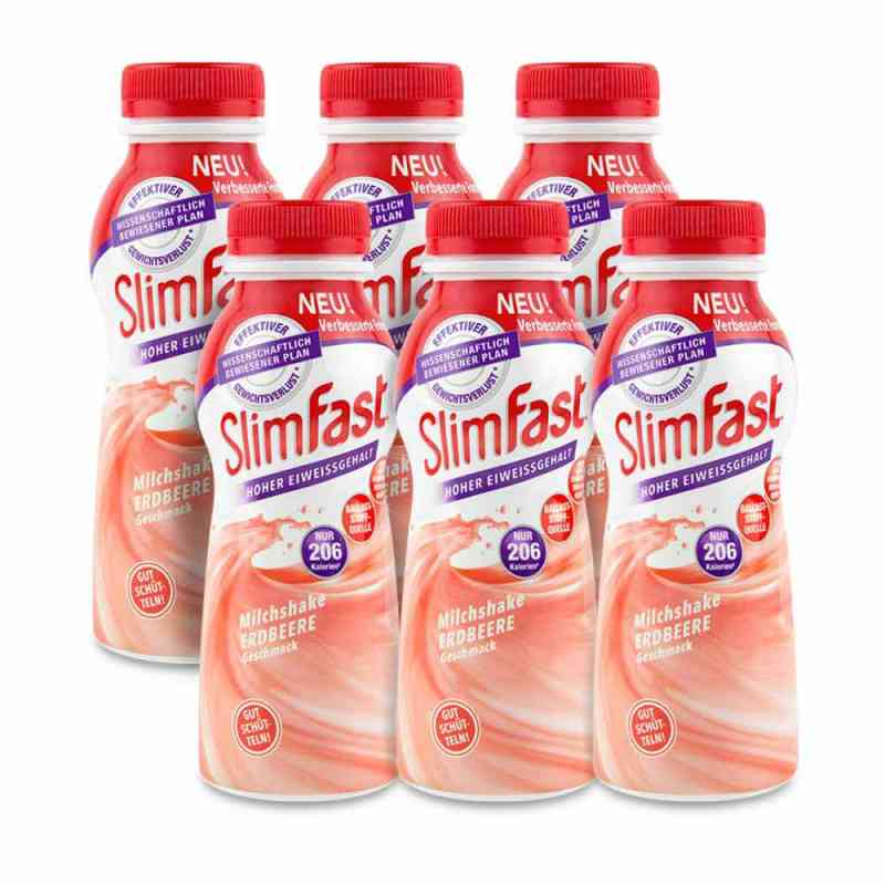 Slim Fast Fertigdrink Erdbeere 6X325 ml von ALLPHARM Vertriebs GmbH PZN 08130234