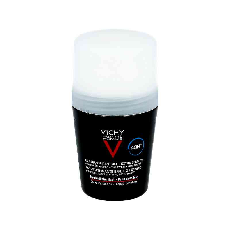 Vichy Homme Deo Roll on für sensible Haut 50 ml von L\'Oreal Deutschland GmbH PZN 06712753