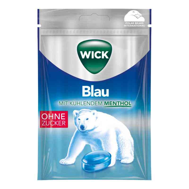 Wick Blau Menthol Bonbons ohne Zucker Beutel 72 g von DALLMANN & Co. Fabr.pharm.Präp PZN 12595323