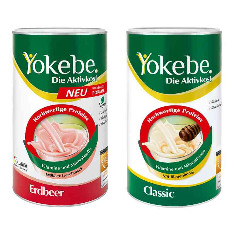 Yokebe Classic & Erdbeer Starterpaket 1 Pck von Naturwohl Pharma GmbH PZN 08100372