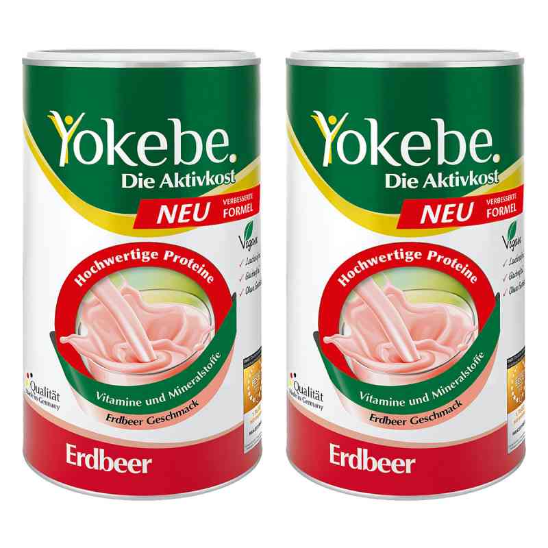 Yokebe Erdbeer Pulver 2X500 g von Naturwohl Pharma GmbH PZN 08100450