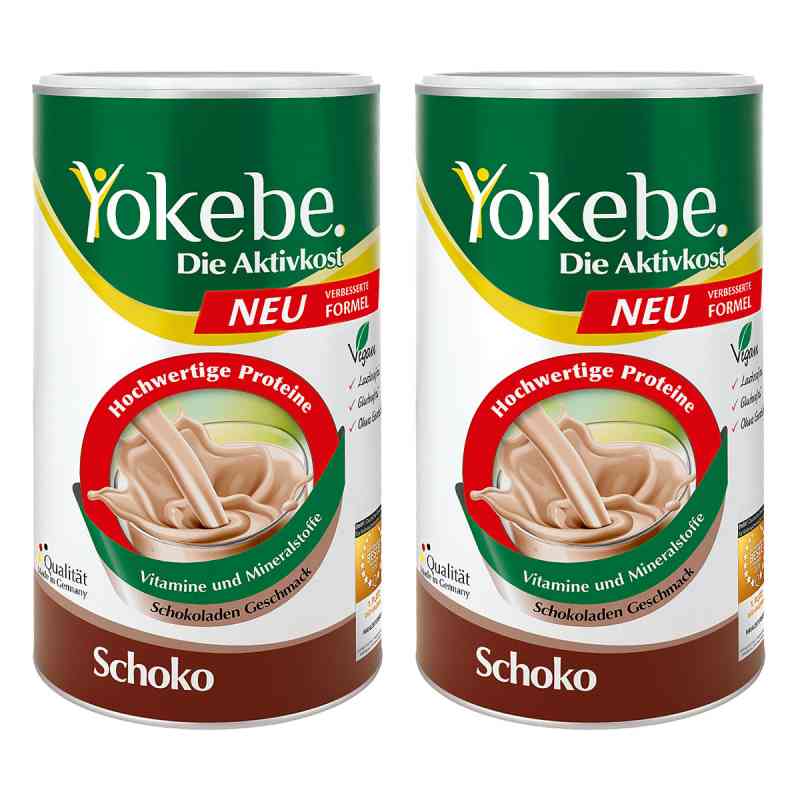 Yokebe Schoko Pulver 2X500 g von Naturwohl Pharma GmbH PZN 08100529