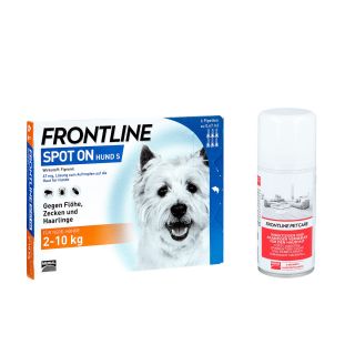 Anti-Floh Set für Hunde Frontline Spot on H 10 veterinär Lösung 1 stk von Boehringer Ingelheim Vetmedica PZN 08100140