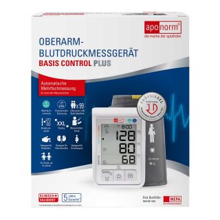 Aponorm Blutdr.messger.basis Control Plus Oberarm 1 stk von WEPA Apothekenbedarf GmbH & Co PZN 15204725