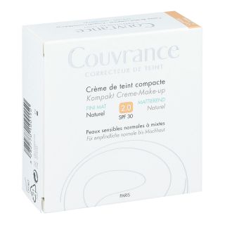 Avene Couvrance Kompakt Cr.-make-up matt.nat.2.0 10 g von PIERRE FABRE DERMO KOSMETIK Gm PZN 10942447