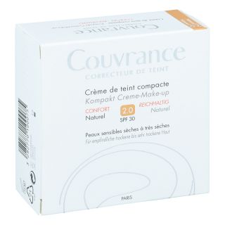 Avene Couvrance Kompakt Cr.-make-up reich.nat.2.0 10 g von PIERRE FABRE DERMO KOSMETIK Gm PZN 10942559