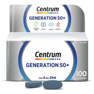 Centrum Generation 50+ Tabletten 100 stk von Pfizer Consumer Healthcare Gmb PZN 14170533