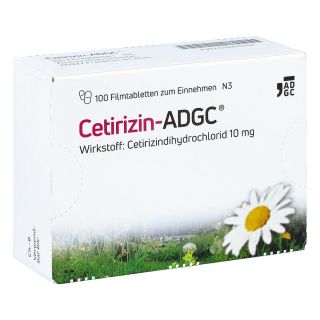 Cetirizin-ADGC 100 stk von KSK-Pharma Vertriebs AG PZN 02663704