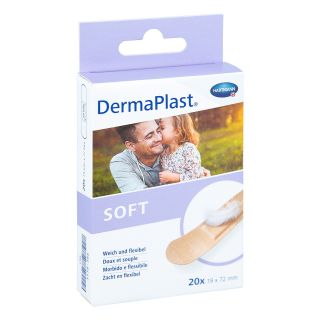 Dermaplast Soft Pflasterstrips 19x72 mm 20 stk von PAUL HARTMANN AG PZN 12654132