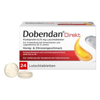 Dobendan Direkt Flurbiprofen 8,75mg 24 stk von Reckitt Benckiser Deutschland PZN 06866410