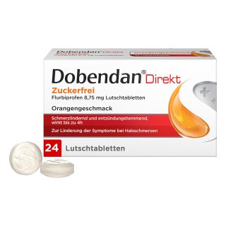 Dobendan Direkt zuckerfrei Flurbiprofen 8,75mg 24 stk von Reckitt Benckiser Deutschland PZN 10326895