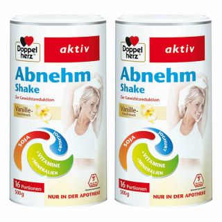 Doppelherz Abnehm Shake Vanille 2er Paket 2X500 g von Queisser Pharma GmbH & Co. KG PZN 08100107