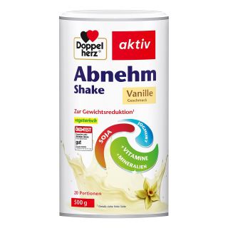Doppelherz Abnehm Shake Vanille Pulver 500 g von Queisser Pharma GmbH & Co. KG PZN 13357927