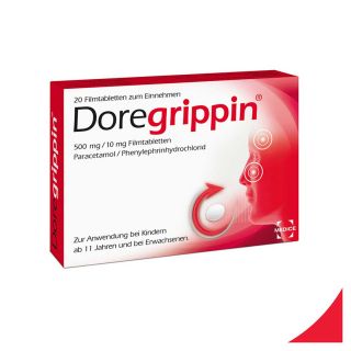 Doregrippin 500mg/10mg 20 stk von MEDICE Arzneimittel Pütter Gmb PZN 04587812