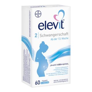 Elevit 2 Schwangerschaft Weichkapseln 60 stk von Bayer Vital GmbH PZN 11865950