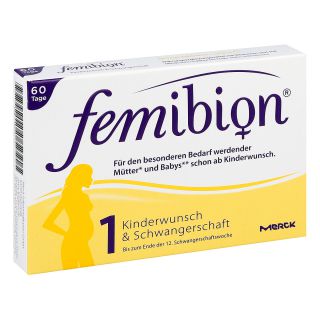 Femibion Schwangerschaft 1 D3+800 [my]g Folat Tabl 60 stk von Merck Selbstmedikation GmbH PZN 10933715