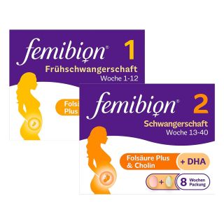 Femibion Schwangerschaft 1 und 2 1 Pck von Merck Selbstmedikation GmbH PZN 08100287