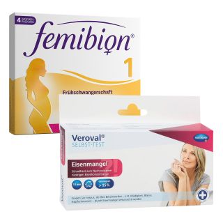 Femibion Schwangerschaft 1 & Veroval Eisenmangel Test 1 Pck von  PZN 08100381