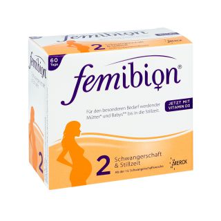 Femibion Schwangerschaft 2 D3+dha+400 [my]g Folat 2X60 stk von Merck Selbstmedikation GmbH PZN 10933709