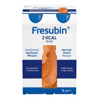 Fresubin 2 kcal Drink Aprikose Pfirsich Trinkflasche 4X200 ml von Fresenius Kabi Deutschland Gmb PZN 06964704