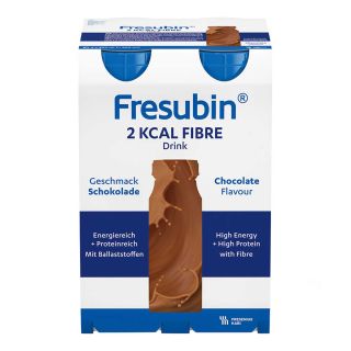 Fresubin 2 kcal fibre Drink Schokolade Trinkflasche 4X200 ml von Fresenius Kabi Deutschland Gmb PZN 00063762