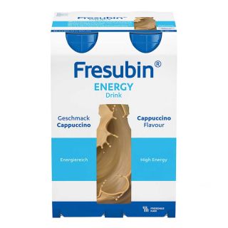 Fresubin Energy Drink Cappuccino Trinkflasche 4X200 ml von Fresenius Kabi Deutschland Gmb PZN 03692748