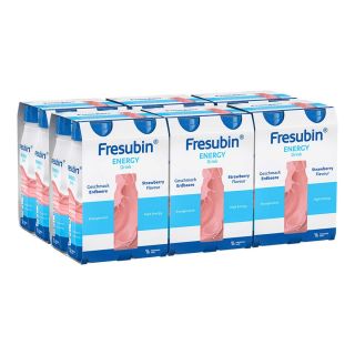 Fresubin Energy Drink Erdbeere Trinkflasche 24x200 ml von Fresenius Kabi Deutschland Gmb PZN 08100323
