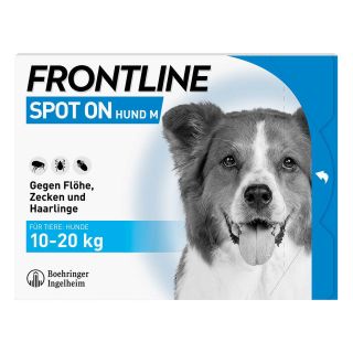Frontline Spot on Hund 20 veterinär Lösung gegen Floh und Zecke 6 stk von Boehringer Ingelheim Vetmedica PZN 02246395