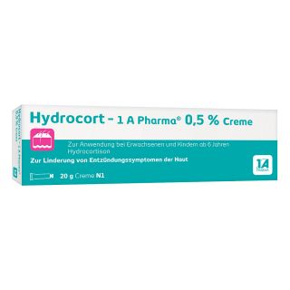 Hydrocort-1a Pharma 0,5% Creme 20 g von 1 A Pharma GmbH PZN 14236870
