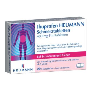 Ibuprofen Heumann Schmerztabletten 400mg 20 stk von HEUMANN PHARMA GmbH & Co. Gene PZN 00040554