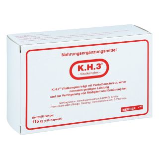 K.h.3 Vitalkomplex Kapseln 150 stk von RIEMSER Pharma GmbH PZN 11524522