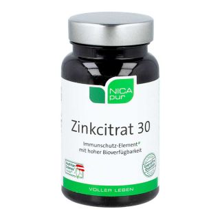 Nicapur Zinkcitrat 30 Kapseln 60 stk von NICApur Supplements GmbH & Co. PZN 14411681