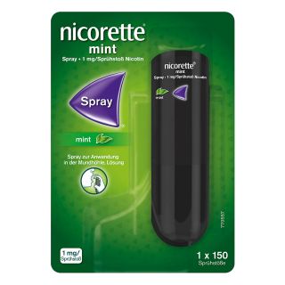 Nicorette Mint Spray 1 mg/Sprühstoss 1 stk von Johnson & Johnson GmbH (OTC) PZN 14333260