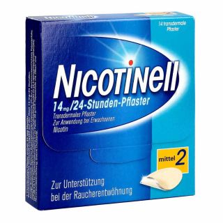 Nicotinell 14 mg (ehemals 35 mg) 24-Stunden-Pflaster 14 stk von GlaxoSmithKline Consumer Healt PZN 03764548